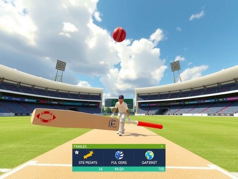 VR Cricket Supreme Champion batting interface